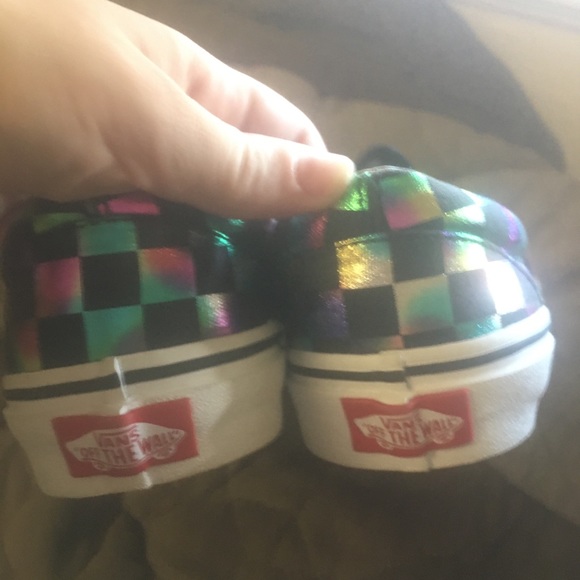 Brand NEW NEVER WARN Metallic multicolor Vans - Picture 2 of 3
